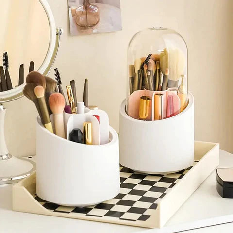 Rotating Makeup Brush Storage Box