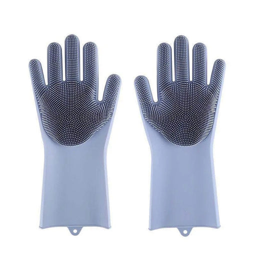 Silicone Washing Full Finger Gloves– For Home (random Colors)